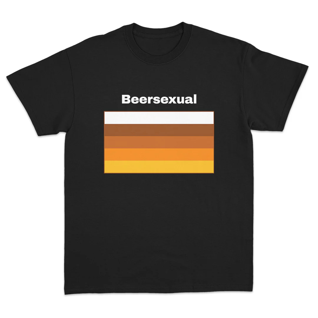 Street Fashion Usa - Beersexual Flag T-Shirt Men Women Funny