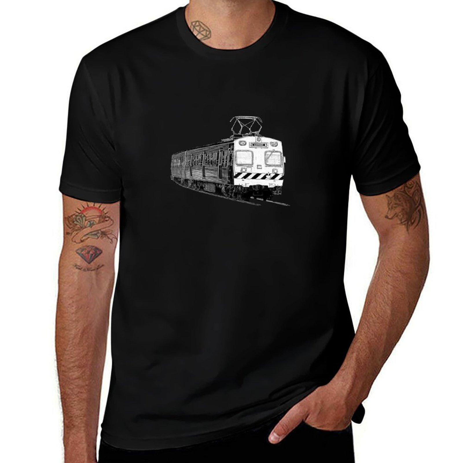 Street Fashion Melbourne - Melbourne Hitachi train T-Shirt Street Fashion