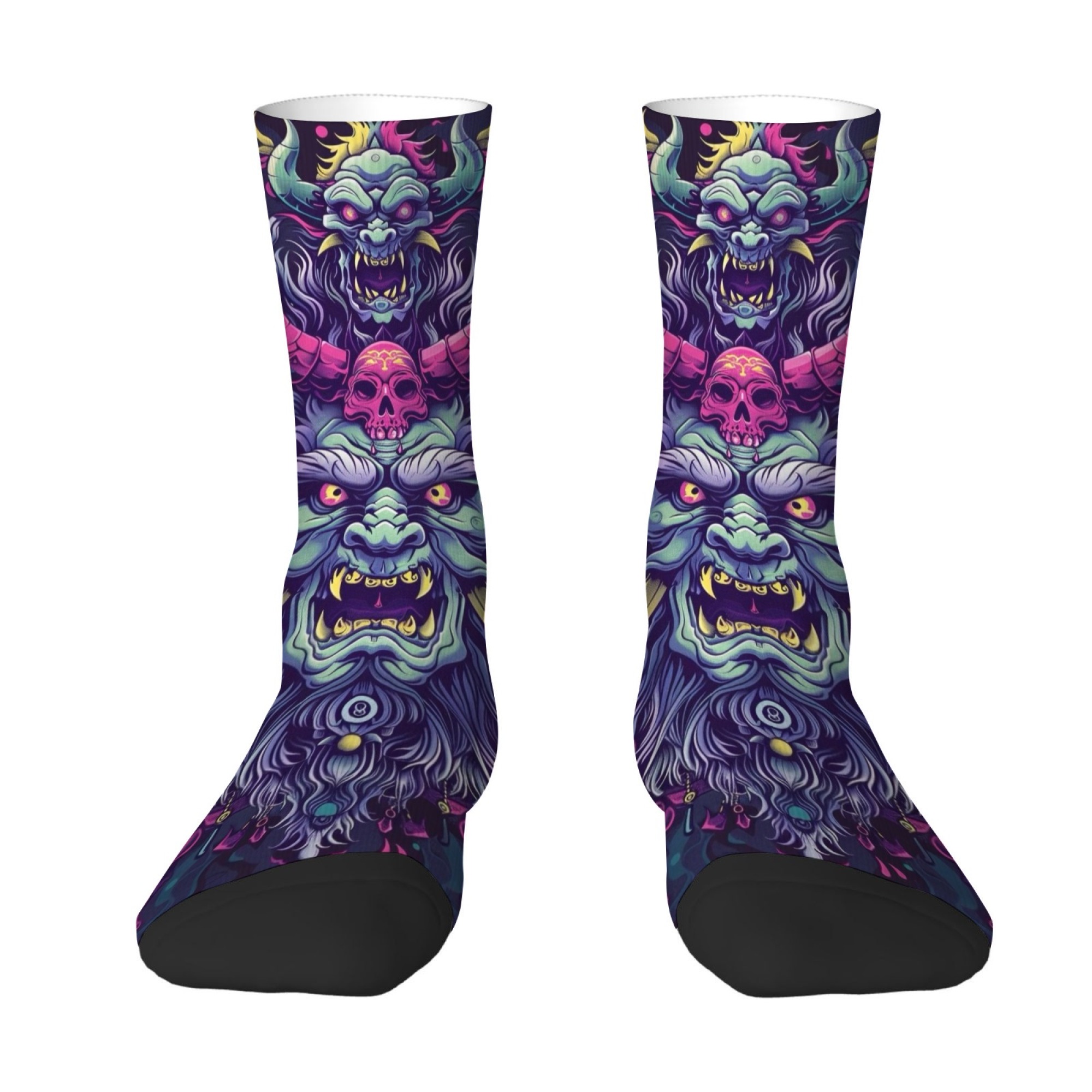 Quirky Street Fashion - Fun Quirky Gothic Monster Print Men's