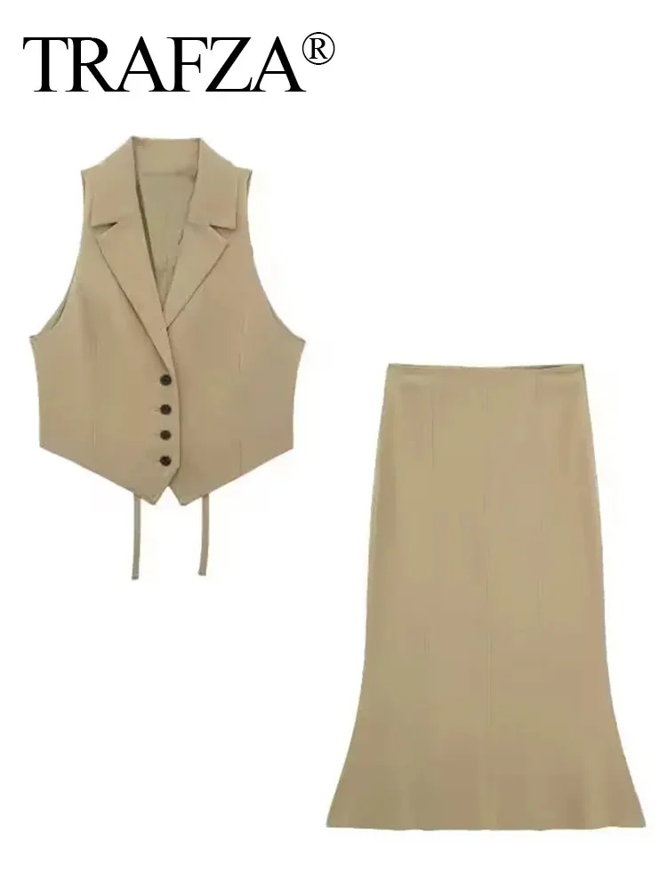 HH Women Solid Vest Skirt Sets - Street Fashion Necklace recension och pris