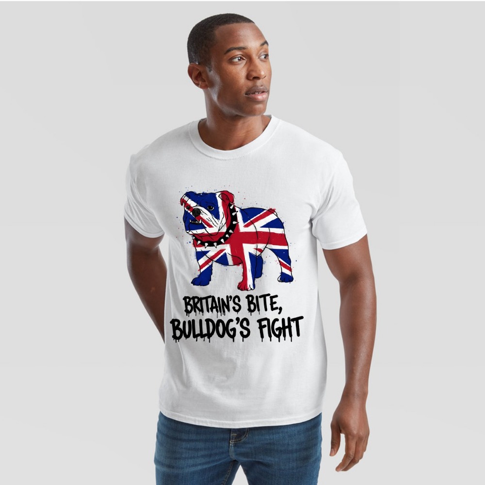 Union Jack Bulldog T-Shirt Bri - Street Fashion Uk recension och pris