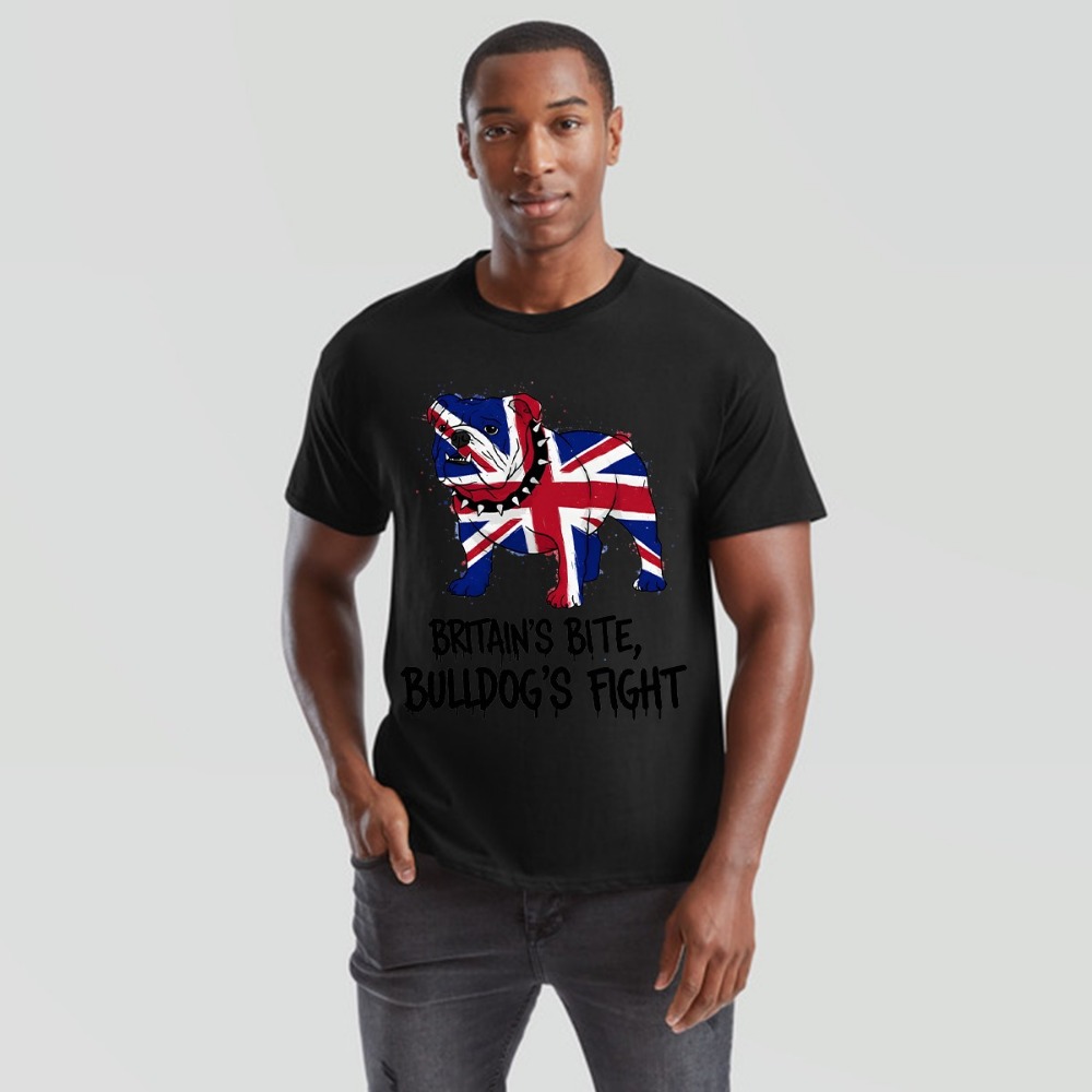 Union Jack Bulldog T-Shirt Bri - Street Fashion Uk recension och pris