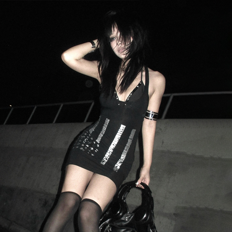 Karrcat Trashy Y2k Flag Print  - Street Fashion Usa recension och pris