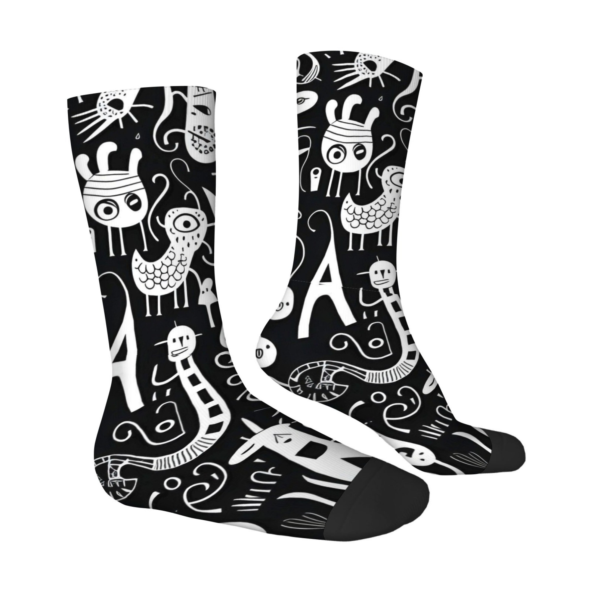 Black White Graffiti Quirky Pr - Quirky Street Fashion recension och pris