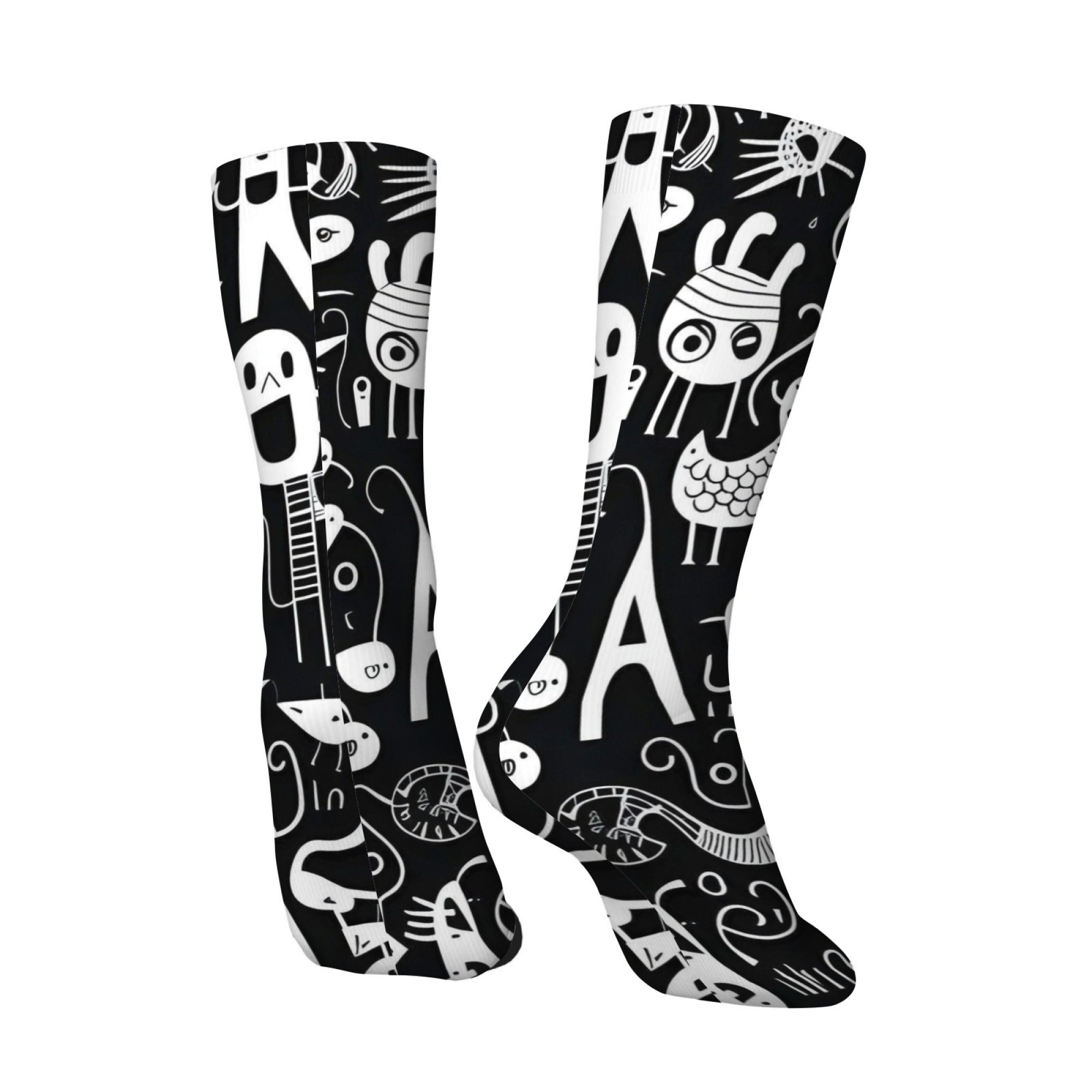 Black White Graffiti Quirky Pr - Quirky Street Fashion recension och pris