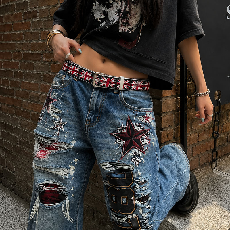 UK Union Jack Flag Print Belt  - Street Fashion Uk recension och pris