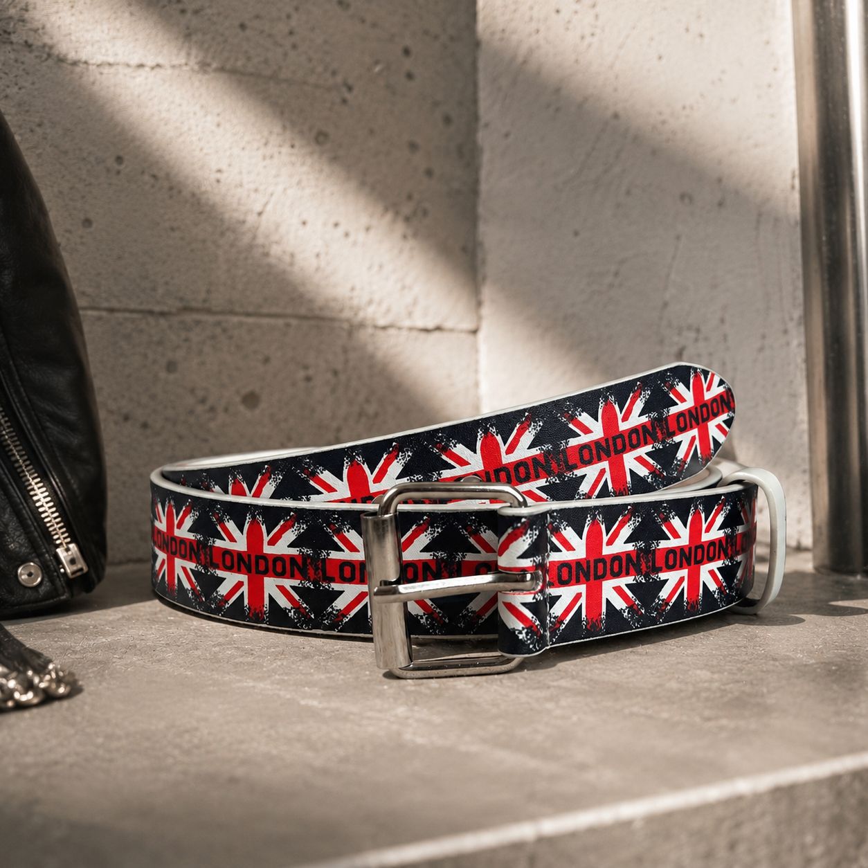 UK Union Jack Flag Print Belt  - Street Fashion Uk recension och pris