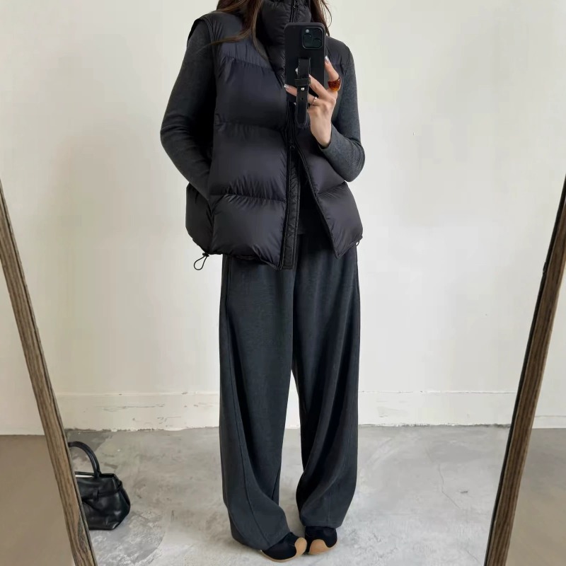 Autumn Winter Solid Women Vest - Puffer Vest Padded recension och pris