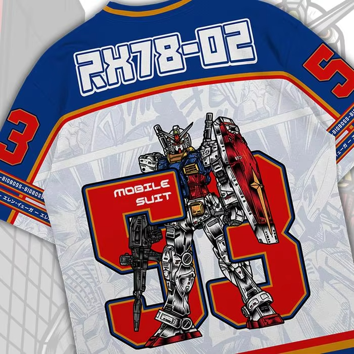 Gundam RX78 Anime Mecha Y2k Ko - Street Fashion Kpop recension och pris