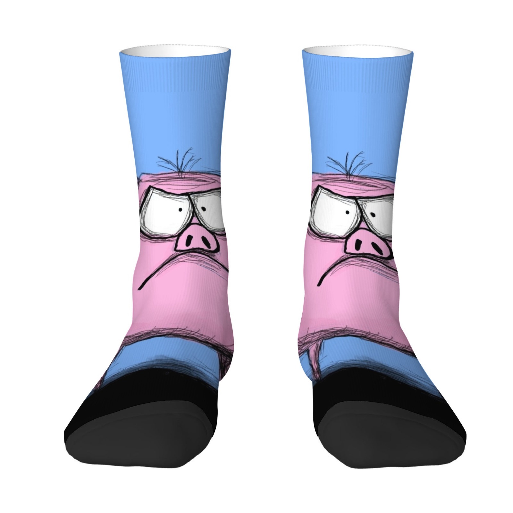 Cute Cartoon Print Pig Men's S - Quirky Street Fashion recension och pris