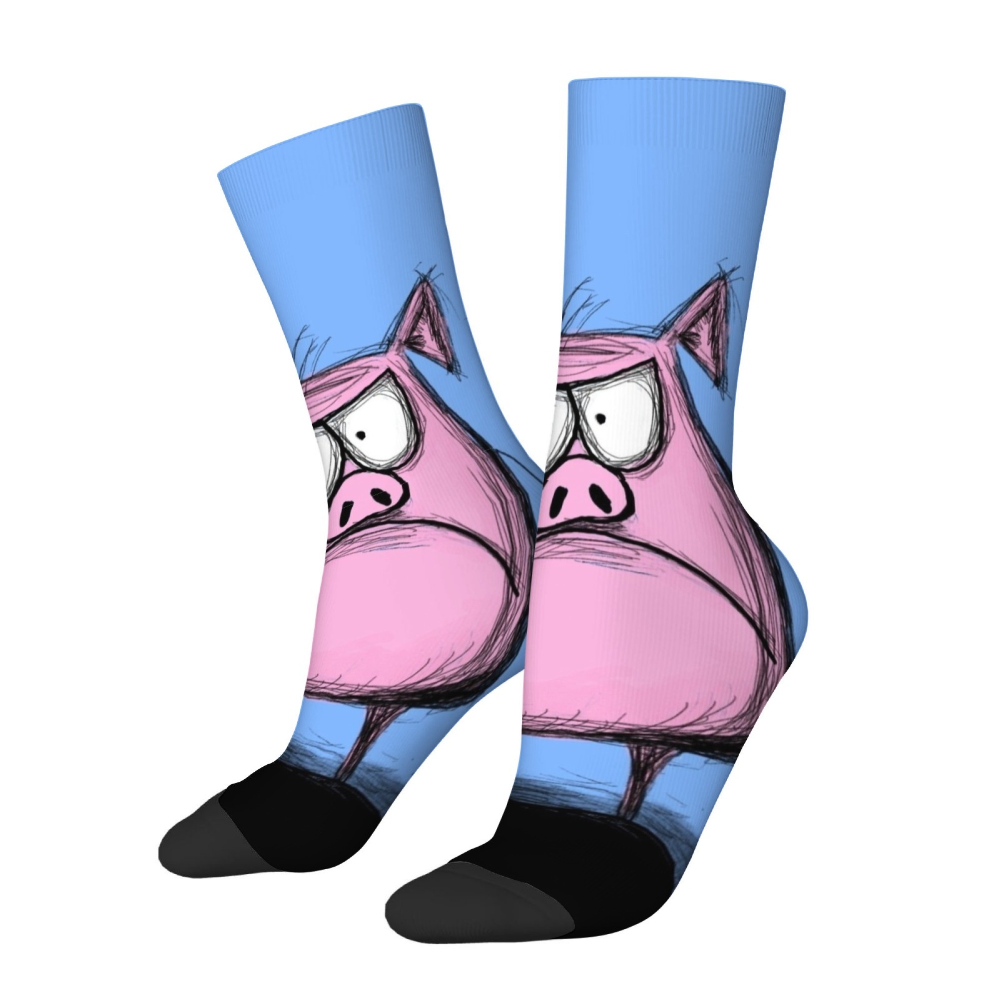 Cute Cartoon Print Pig Men's S - Quirky Street Fashion recension och pris