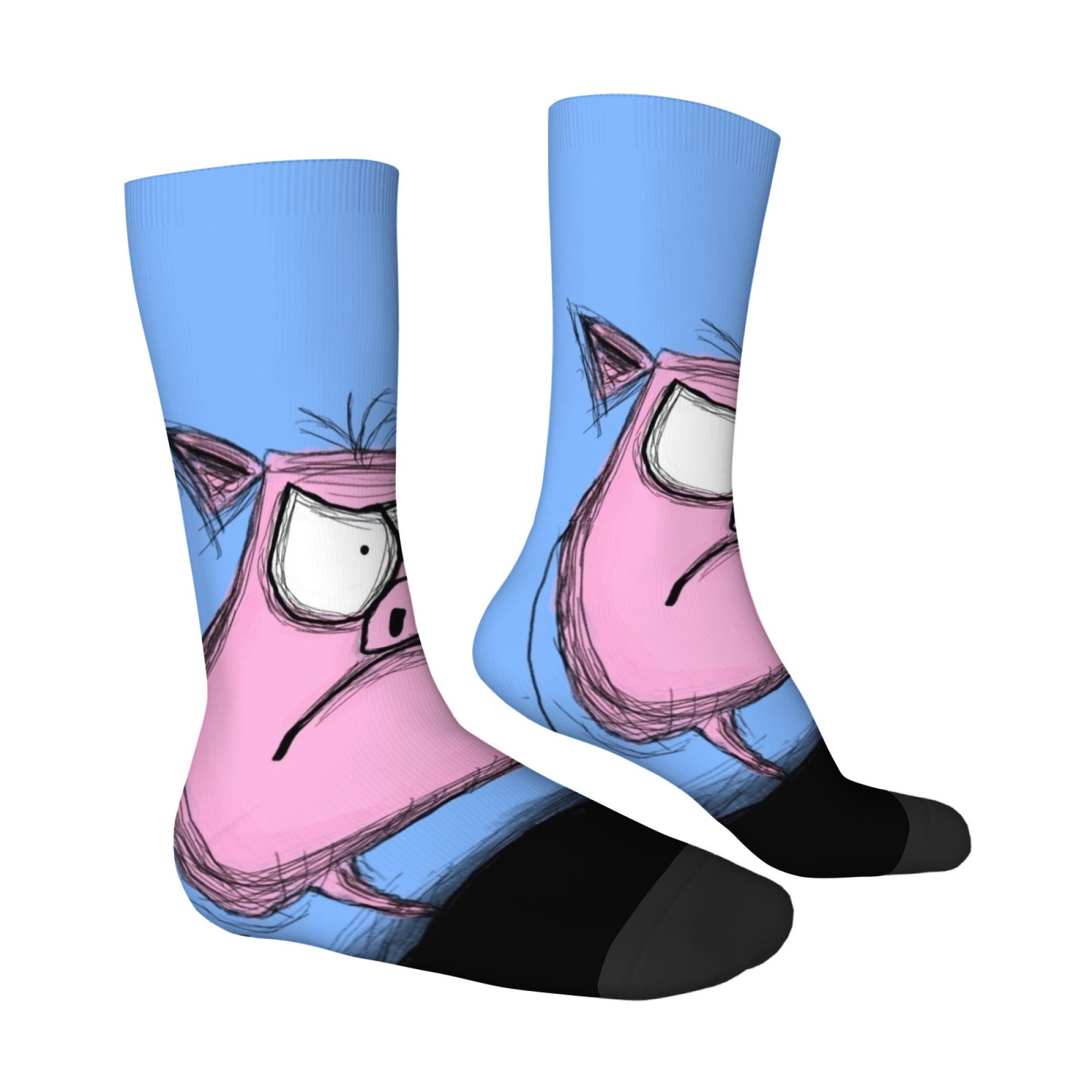 Cute Cartoon Print Pig Men's S - Quirky Street Fashion recension och pris