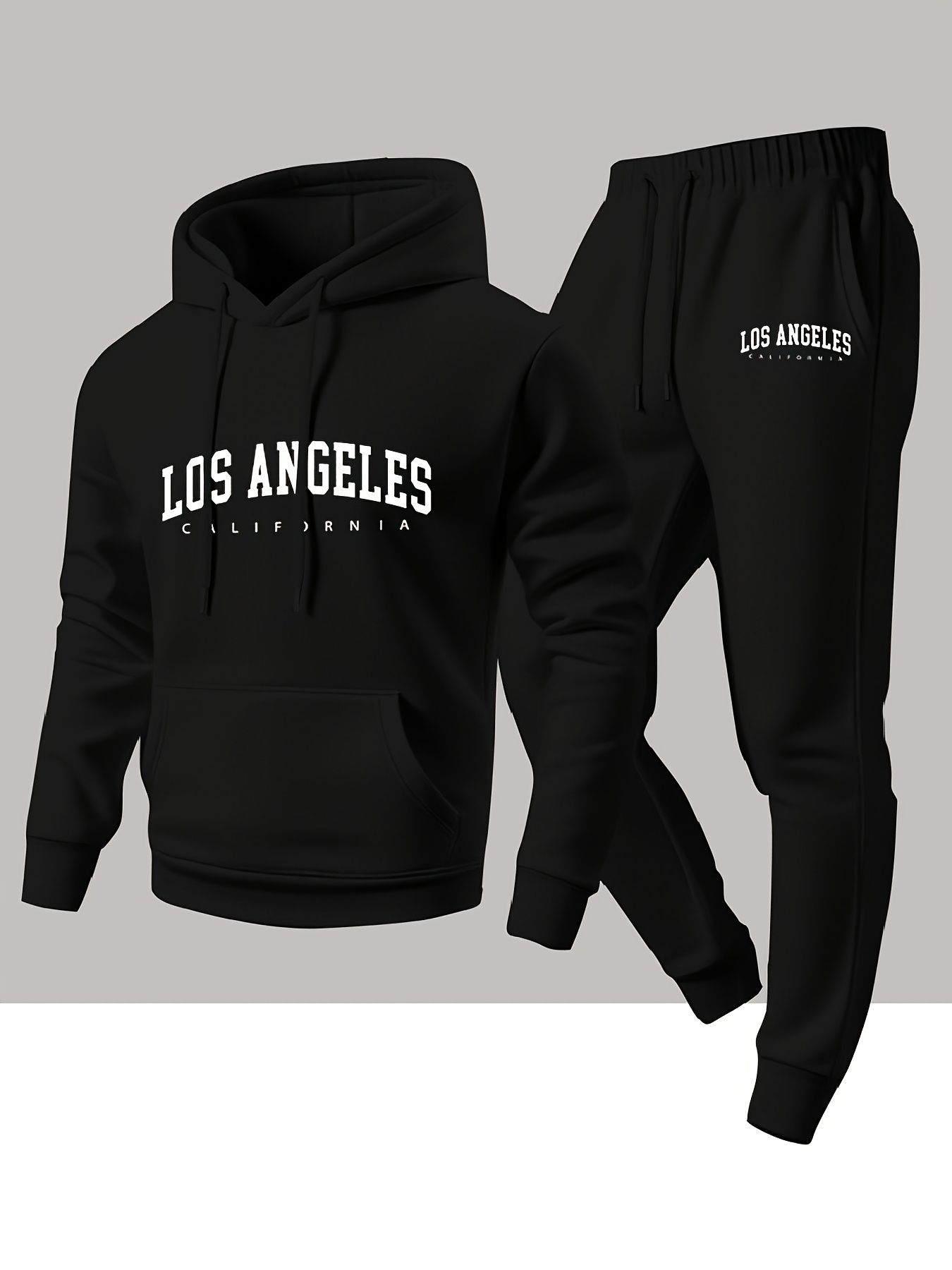 Men 2 Piece Tracksuit Los Ange - Street Fashion Winter recension och pris