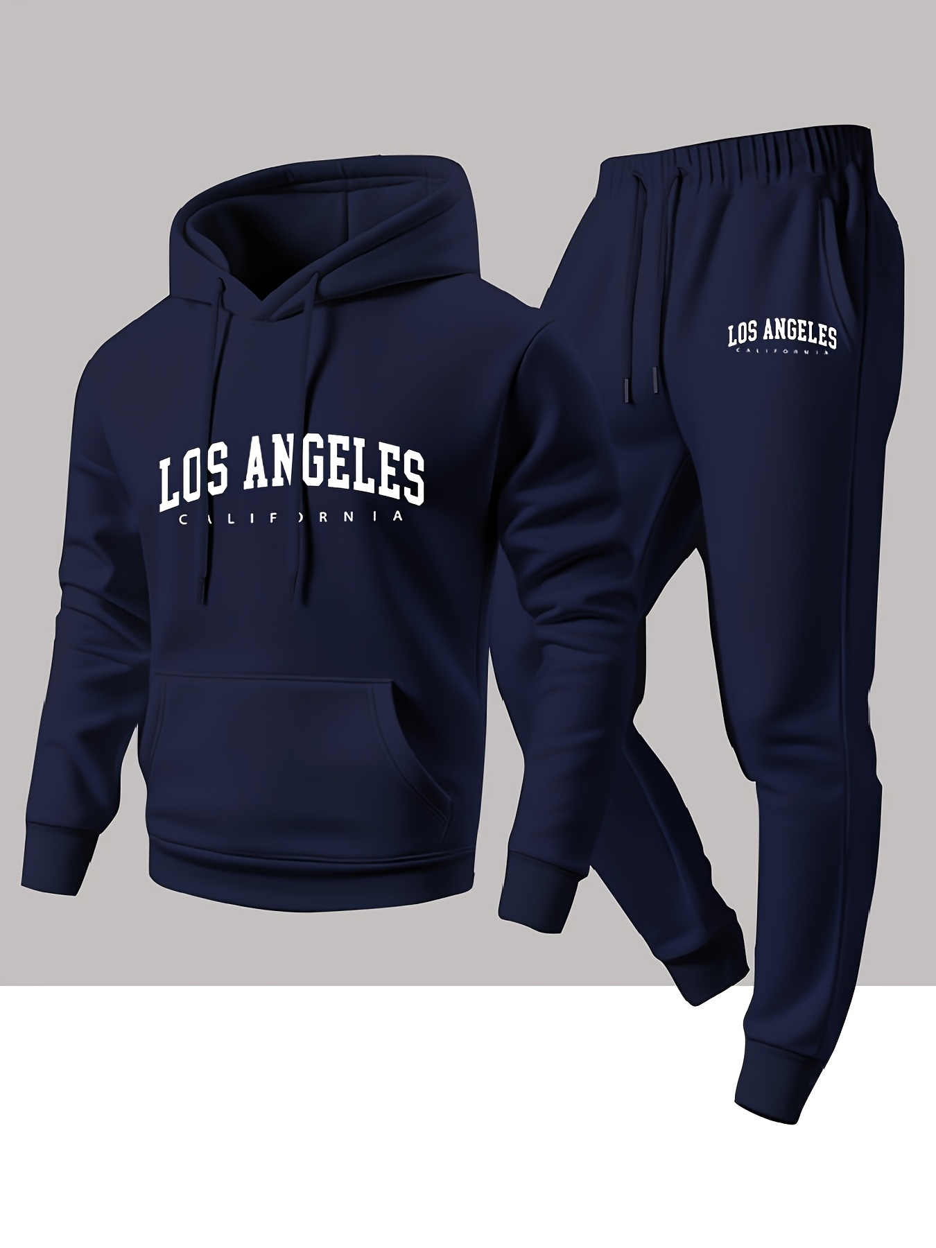 Men 2 Piece Tracksuit Los Ange - Street Fashion Winter recension och pris