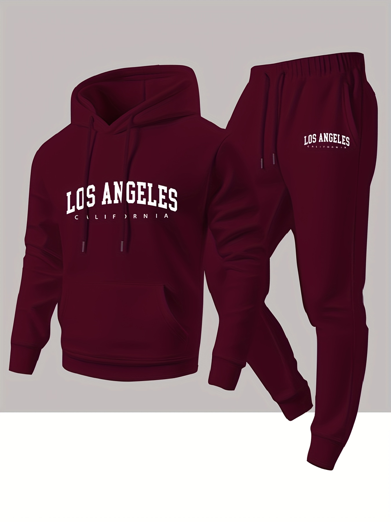 Men 2 Piece Tracksuit Los Ange - Street Fashion Winter recension och pris