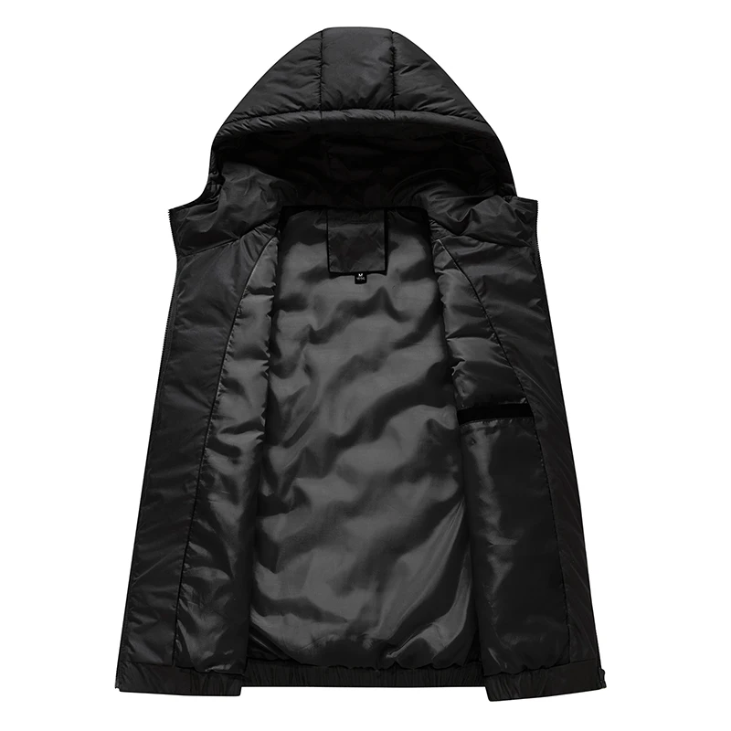 Hooded Puffer Vest Men Winter  - Puffer Vest Padded recension och pris