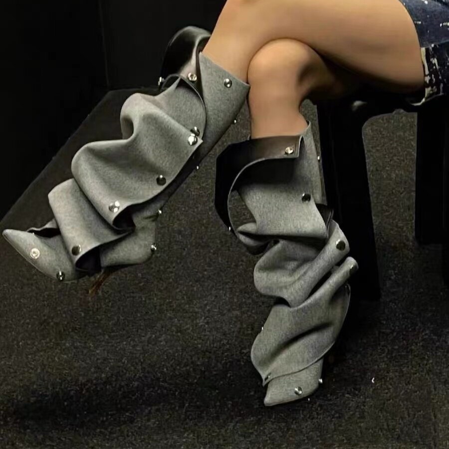 Women Denim Slouchy Pointed To - Street Fashion Dress recension och pris