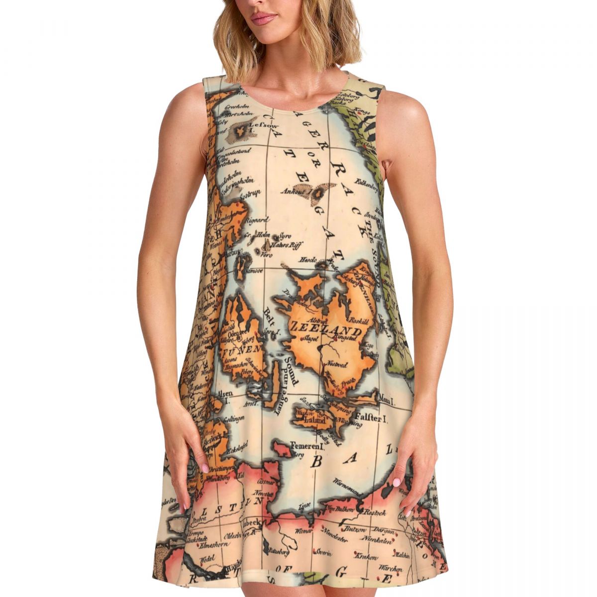 History World Map Tank Dress O - Street Fashion History recension och pris
