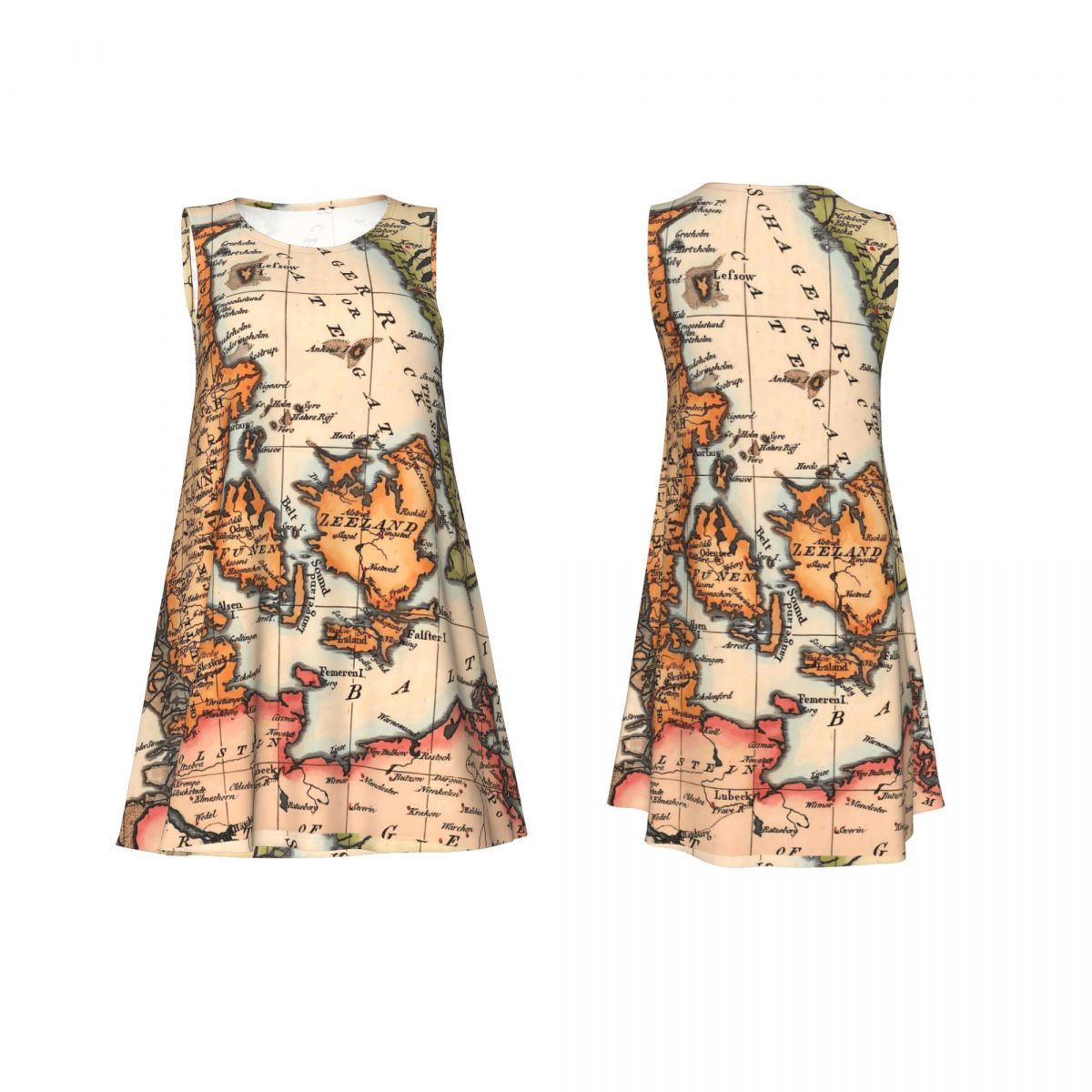 History World Map Tank Dress O - Street Fashion History recension och pris