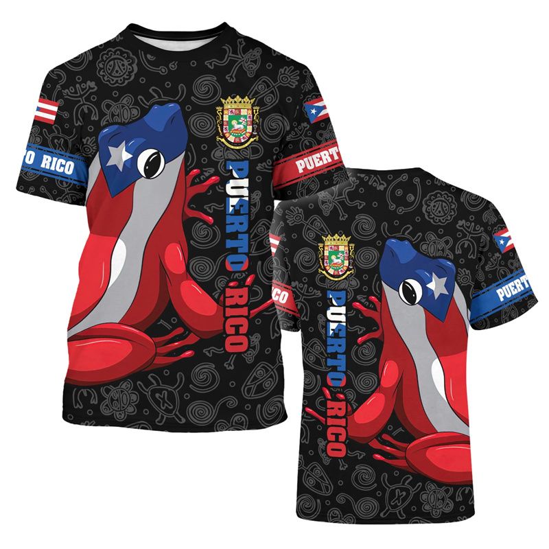 2025 New Puerto Rico Flag Grap - Street Fashion Usa recension och pris