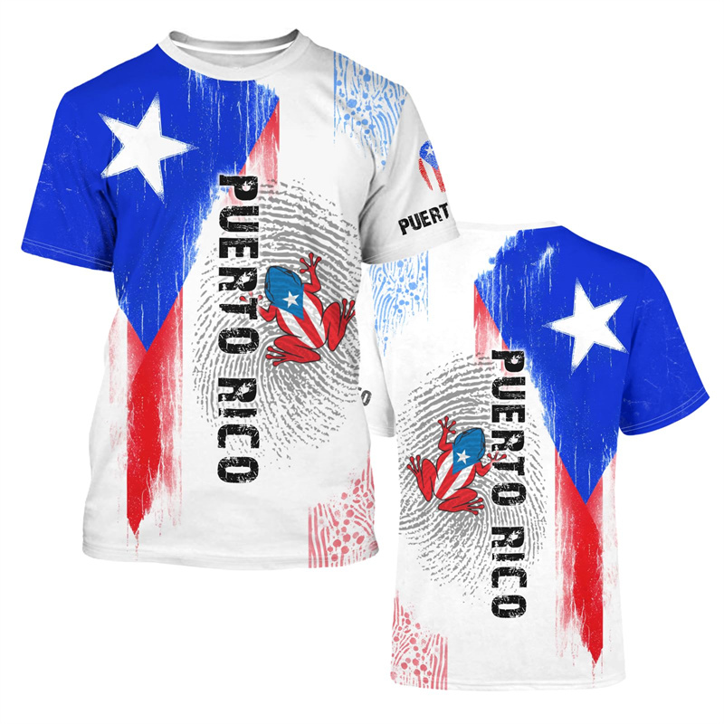 2025 New Puerto Rico Flag Grap - Street Fashion Usa recension och pris