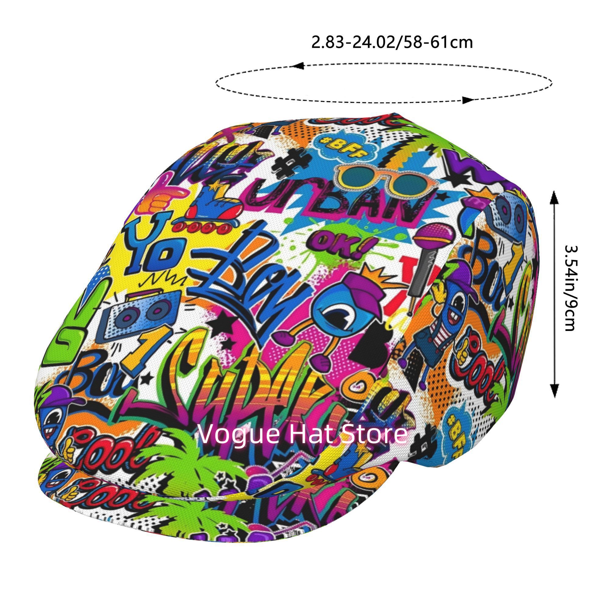 1pc of Street Art-Inspired Ber - Street Fashion Essentials recension och pris