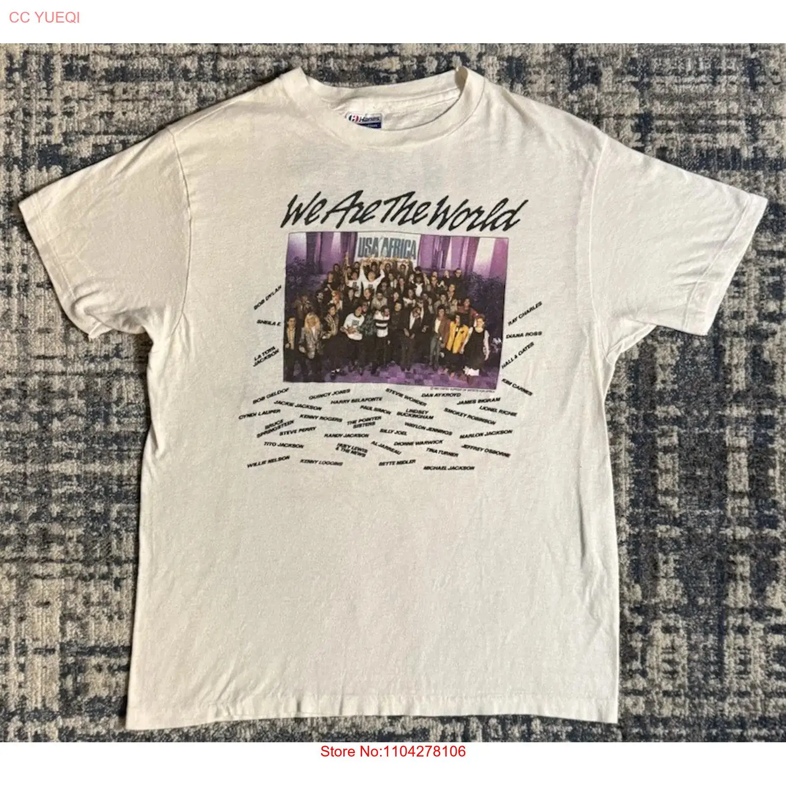 Vintage 1985 We Are The World  - Street Fashion Usa recension och pris