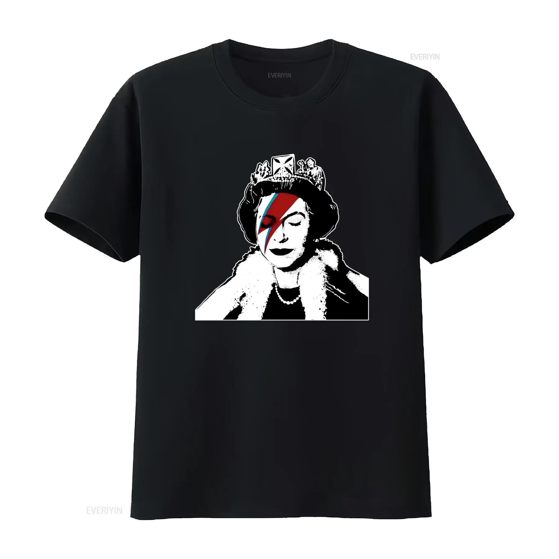 Banksy Queen Graffiti Art T Sh - Street Fashion Uk recension och pris
