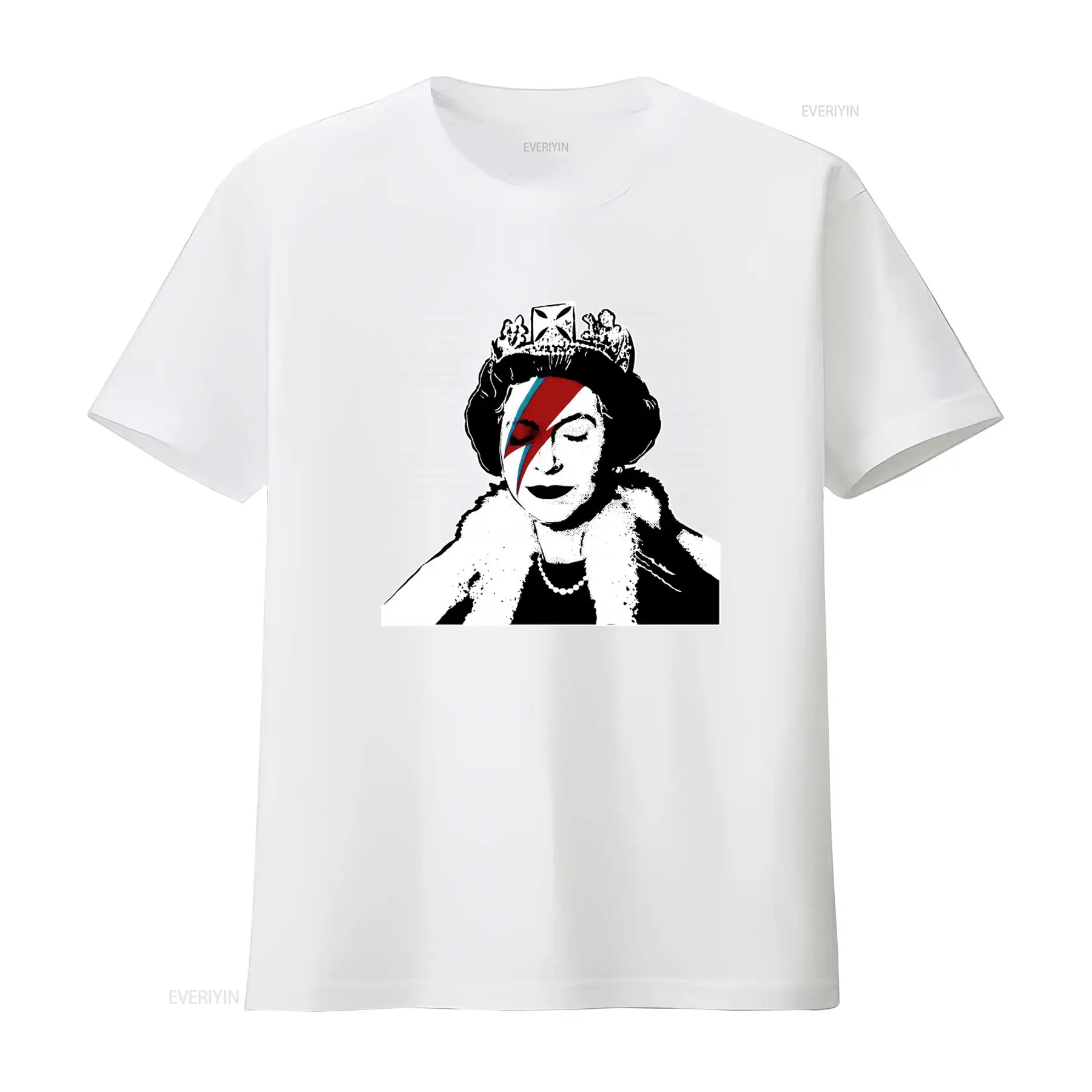 Banksy Queen Graffiti Art T Sh - Street Fashion Uk recension och pris