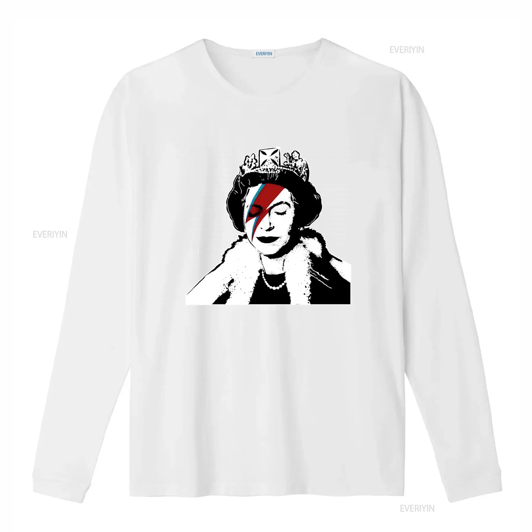 Banksy Queen Graffiti Art T Sh - Street Fashion Uk recension och pris