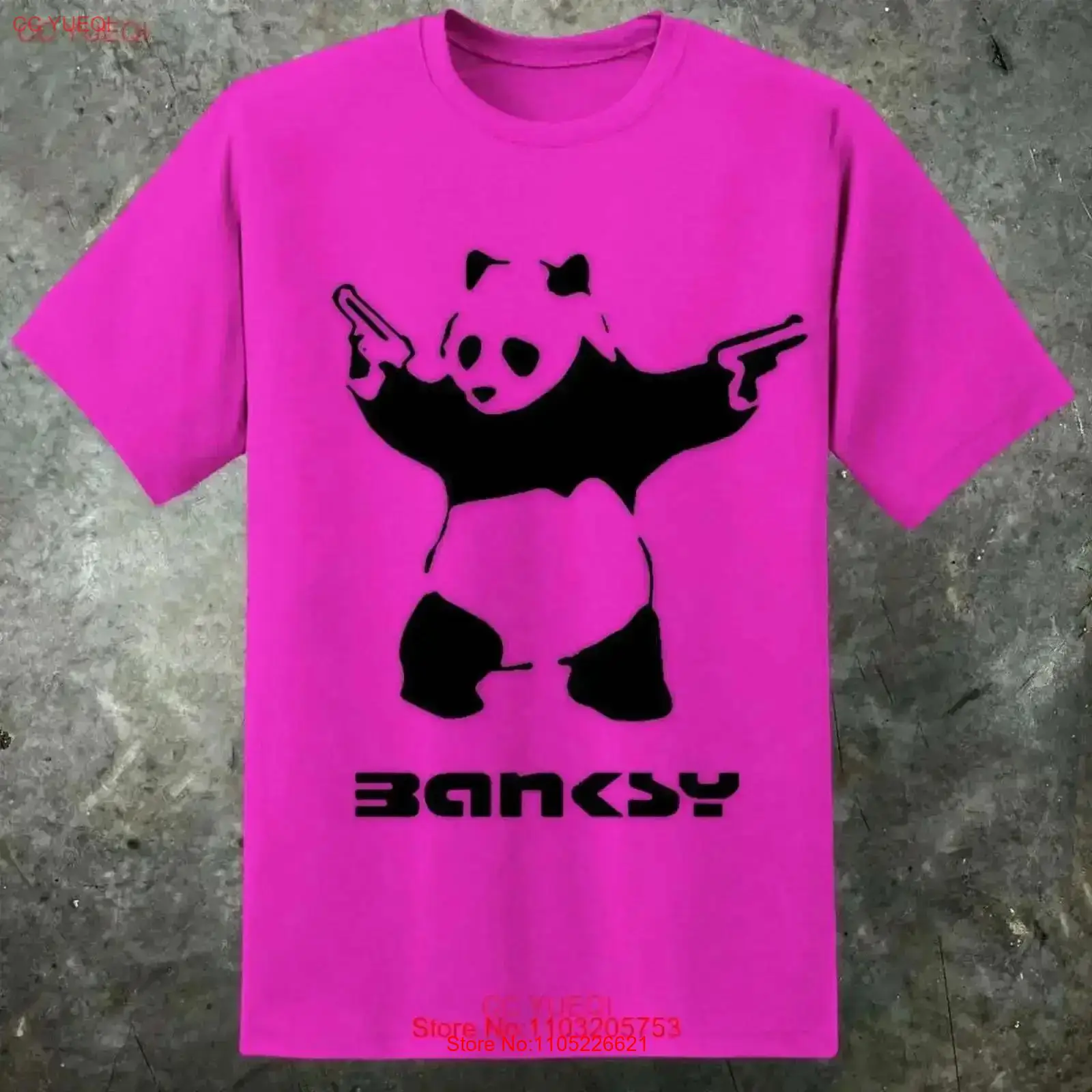 Banksy Inspired Mens Panda Gun - Street Fashion Uk recension och pris