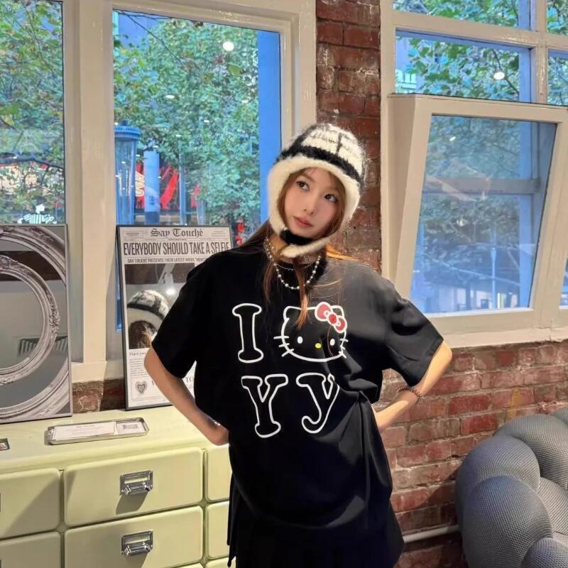 Short-Sleeved Sanrio Summer Pu - Street Fashion Us recension och pris