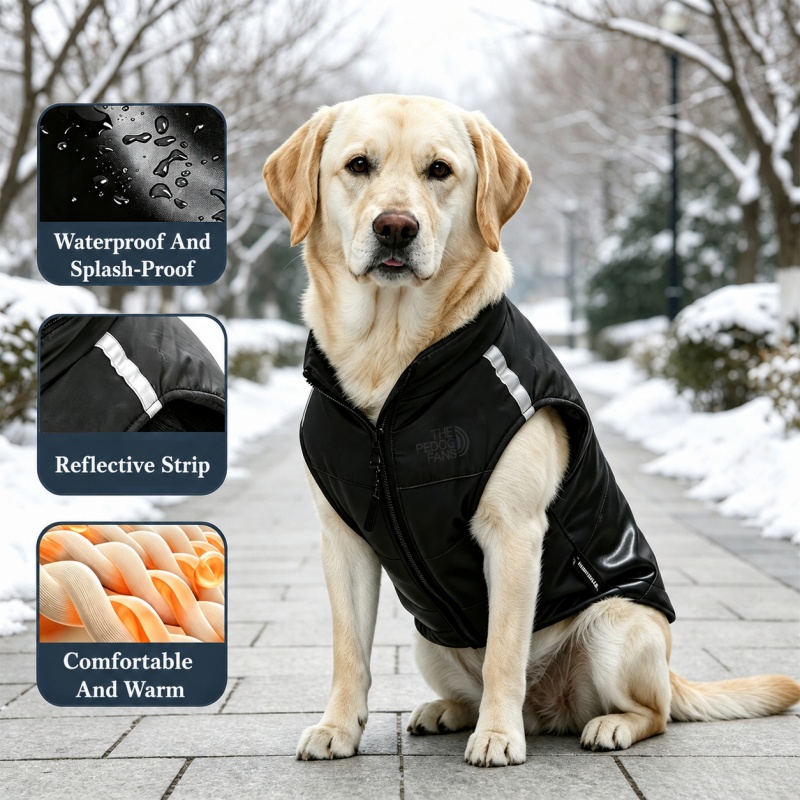 Motorcycle Style Dog Puffer Ve - Puffer Vest Padded recension och pris